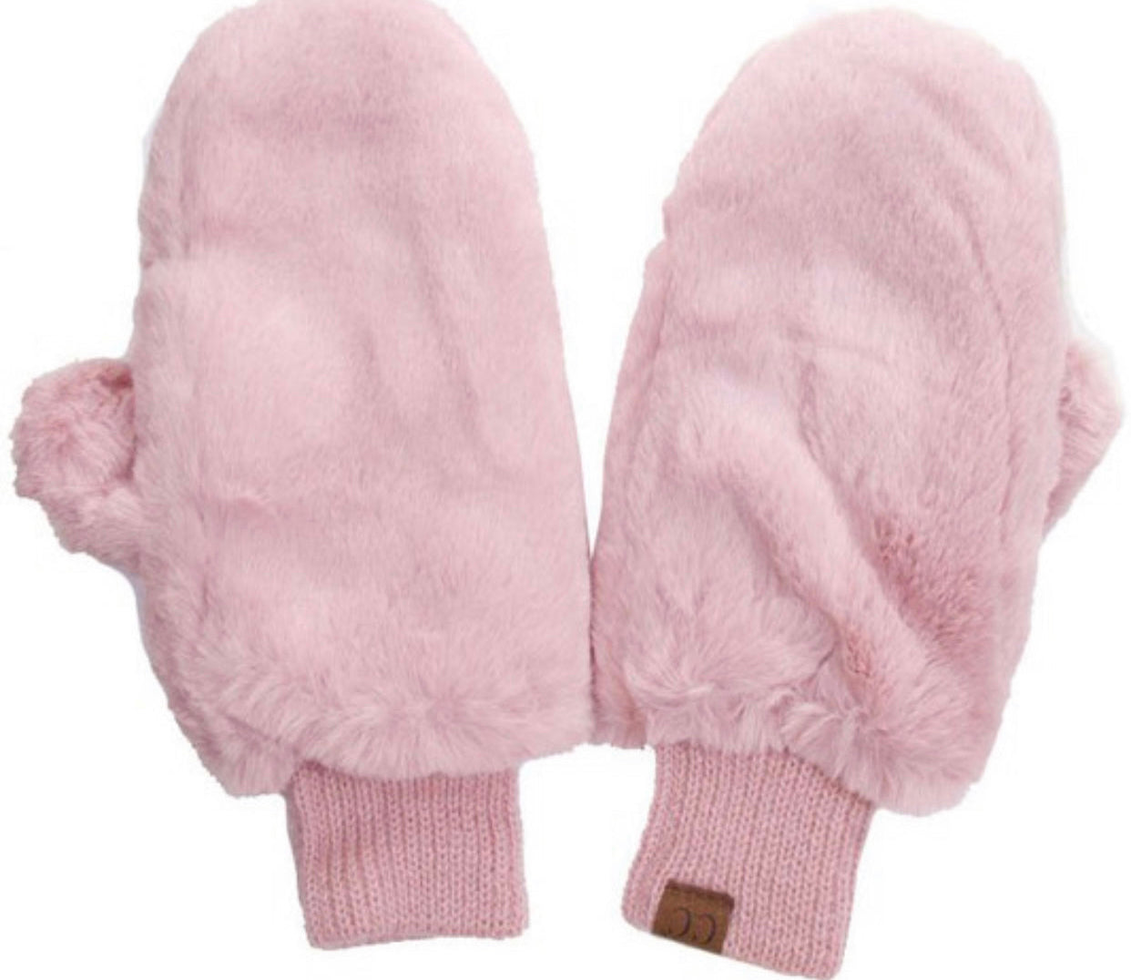 CC super soft & warm faux fur pop top mittens with sherpa lining, BEST SELLER! 🎁GREAT GIFT!🎁