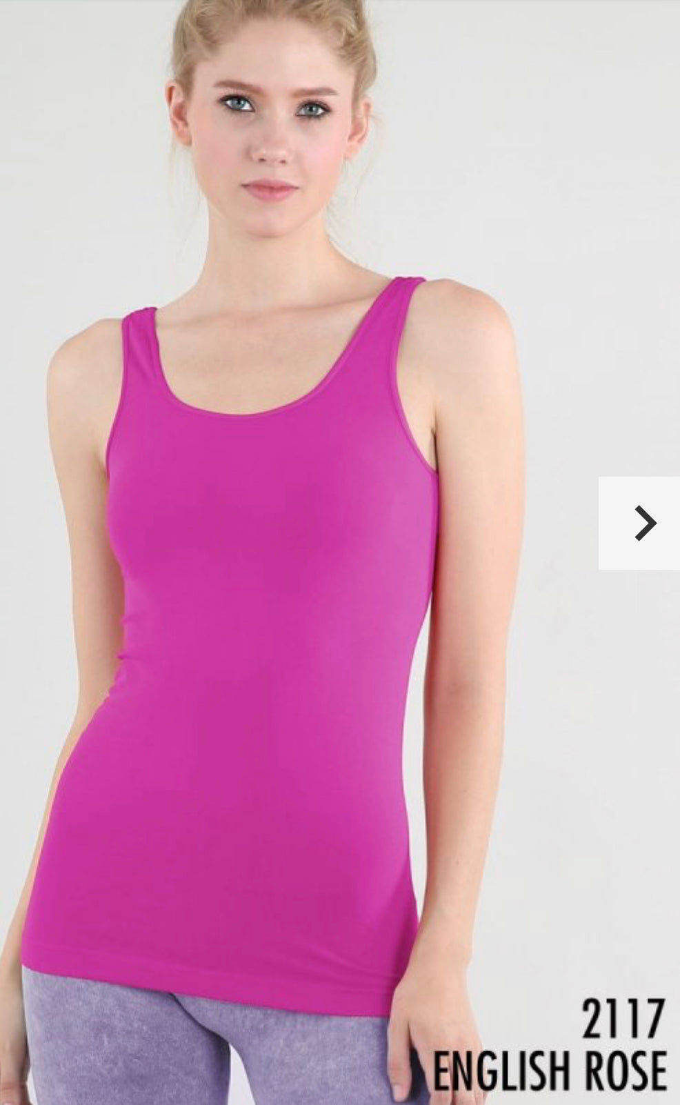RESTOCKED AGAIN...TOP SELLER! Niki Biki stretch smooth tanks, great for layering, ASSORTED STYLES/COLORS