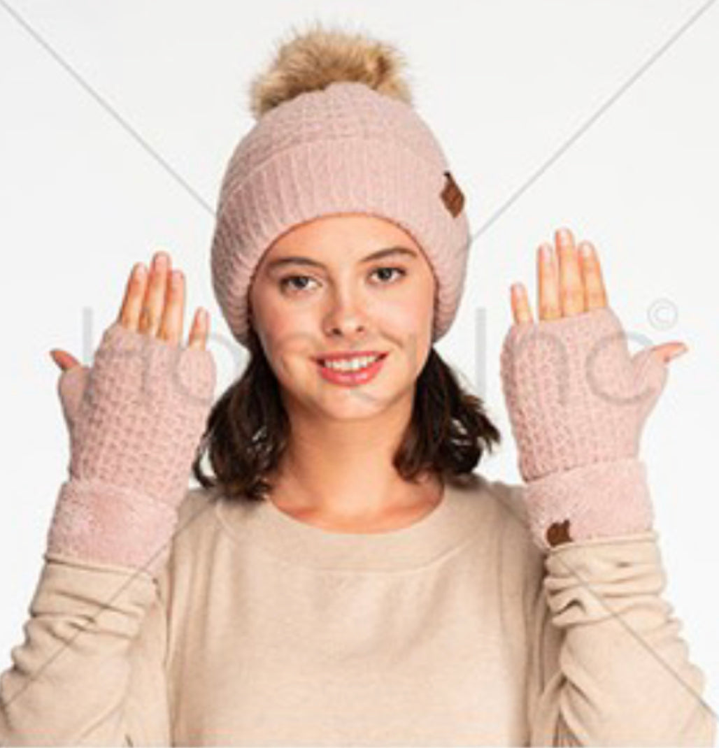 HOT ITEM! CC fingerless gloves with soft, warm lining (many colors available) - Lisa’s Boutique