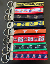 Load image into Gallery viewer, IN STOCK NOW! college wristlet keyrings
