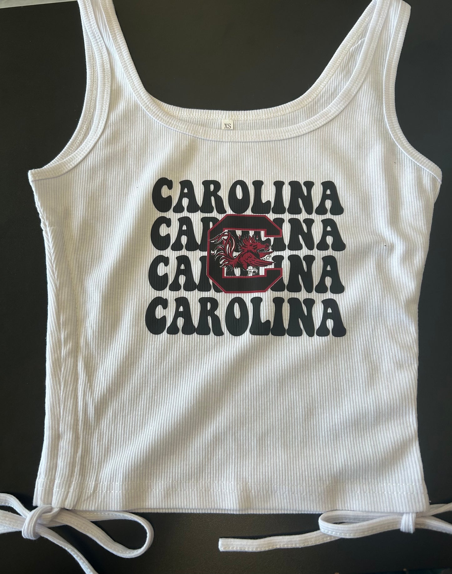 Custom side ties tank (can make for ANY school or camp)