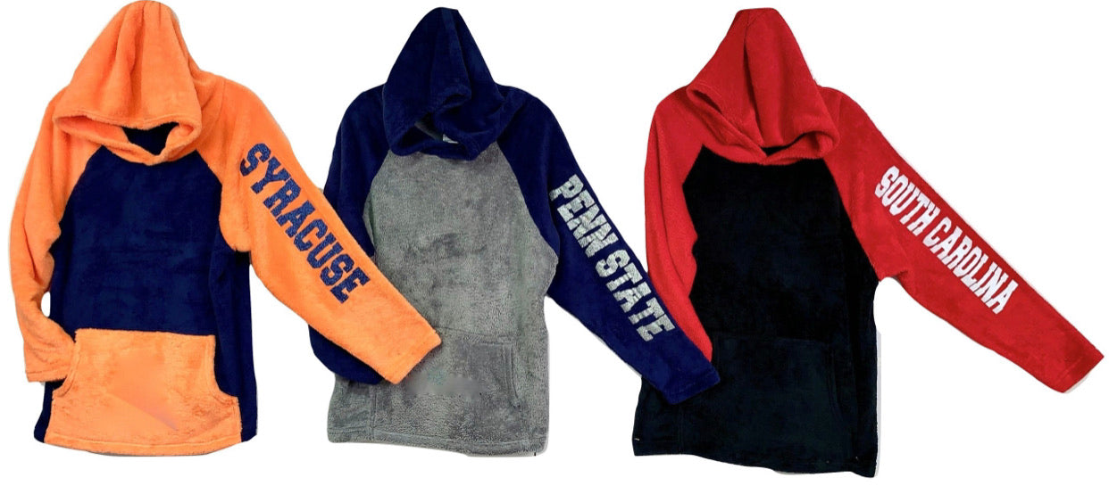 TOP SELLER! Custom college fuzzy shorts & hoodies (can be made for any school or sorority) - Lisa’s Northbrook