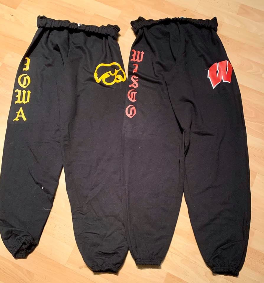 Please note: due to high volume of orders, all orders placed now for this item will arrive end of June. Custom college loose fit sweats (can be made for any school, sorority or camp) - Lisa’s Northbrook