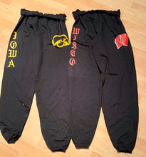 Load image into Gallery viewer, Please note: due to high volume of orders, all orders placed now for this item will arrive end of June. Custom college loose fit sweats (can be made for any school, sorority or camp) - Lisa’s Northbrook
