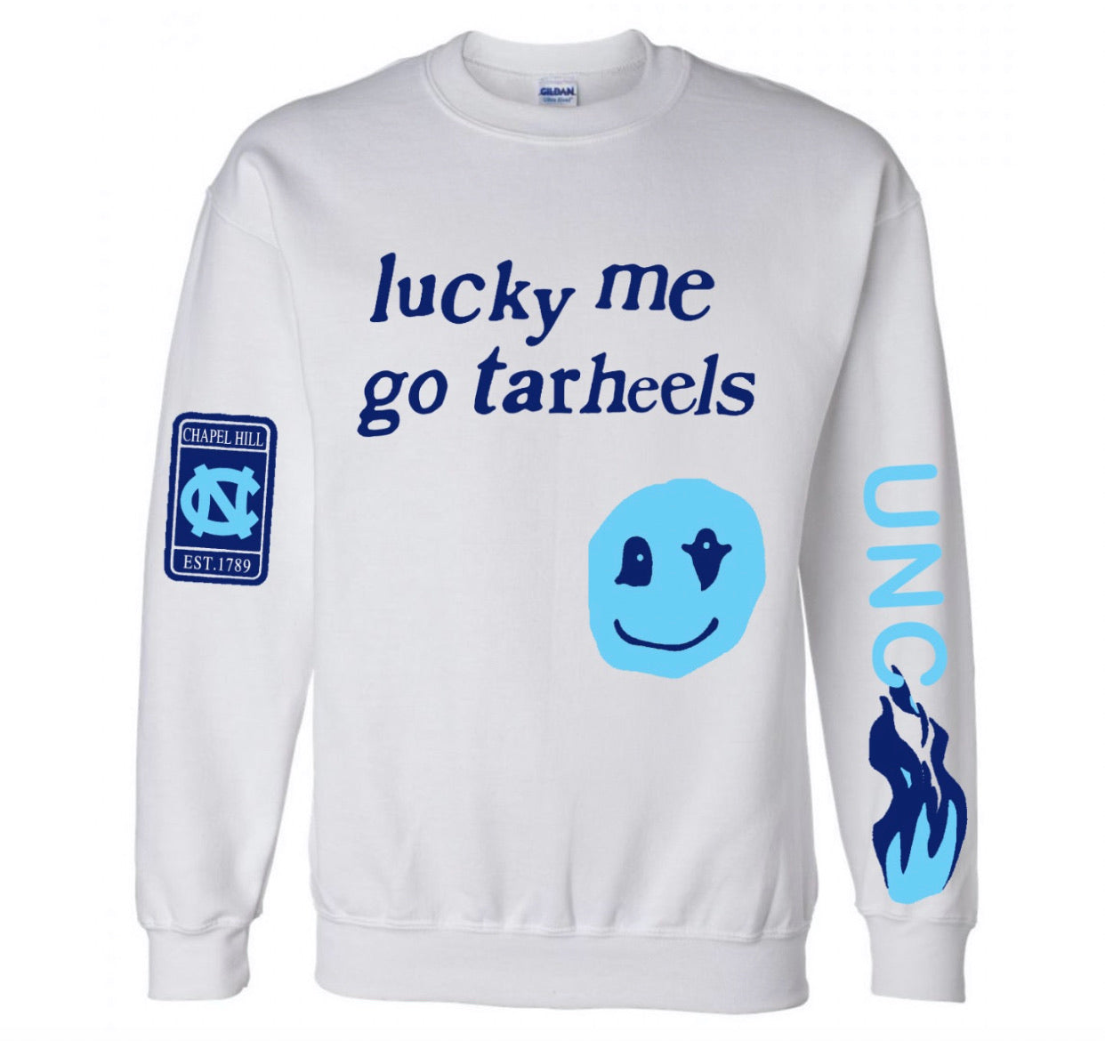 Please note: this item is sold out until June, all orders placed will arrive end of June Custom college Lucky me crew neck sweatshirt (can be made for any school) - Lisa’s Northbrook