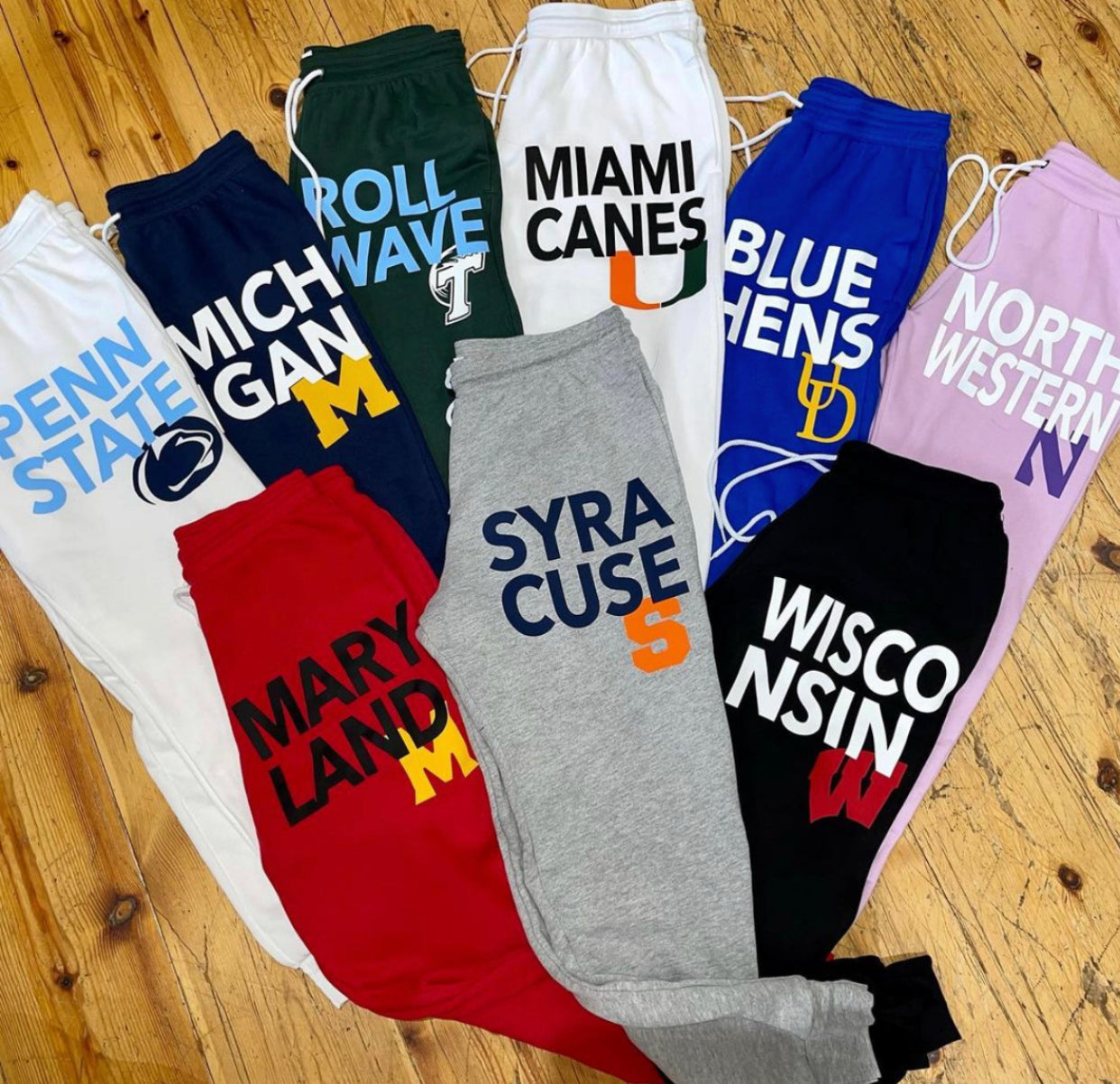 Custom college super cozy joggers with logo & pockets (can make ANY school) - Lisa’s Boutique