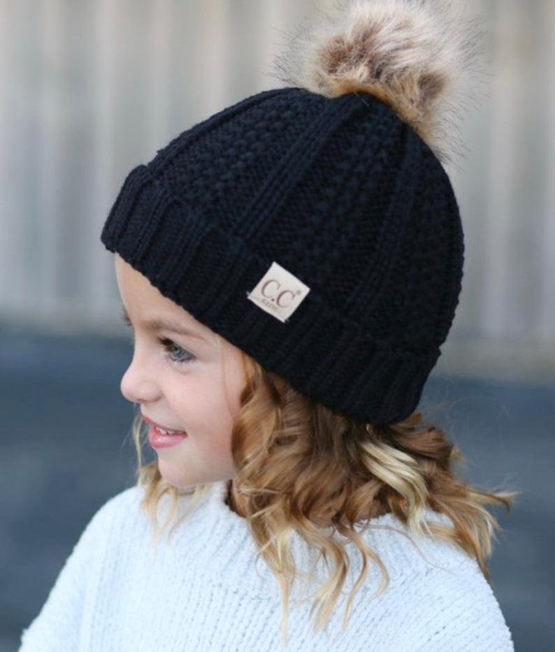 CC kid's size winter hats (assorted styles/colors)