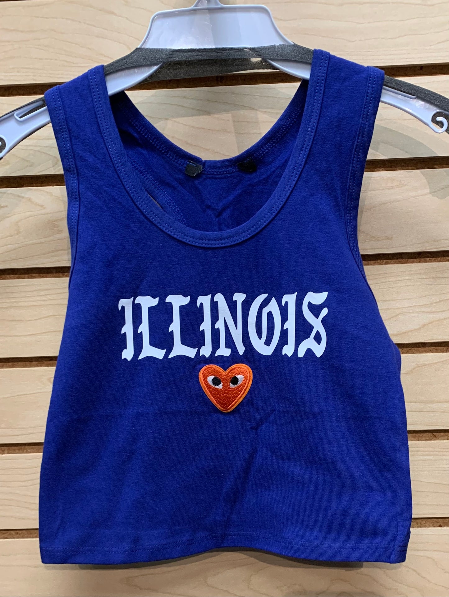 Custom college heart or butterfly tank (can be made for ANY school or camp)