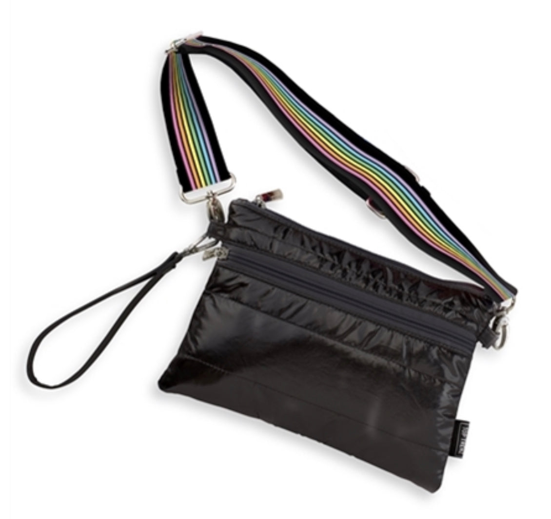 HOT ITEM! Top Trenz puffer crossbody bag, can also be worn as a belt bag or wristlet! (also available on our website in a cell phone bag style)