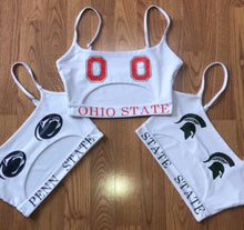 Load image into Gallery viewer, Custom college cutout tank w/adjustable straps (can make for ANY school) - Lisa’s Boutique

