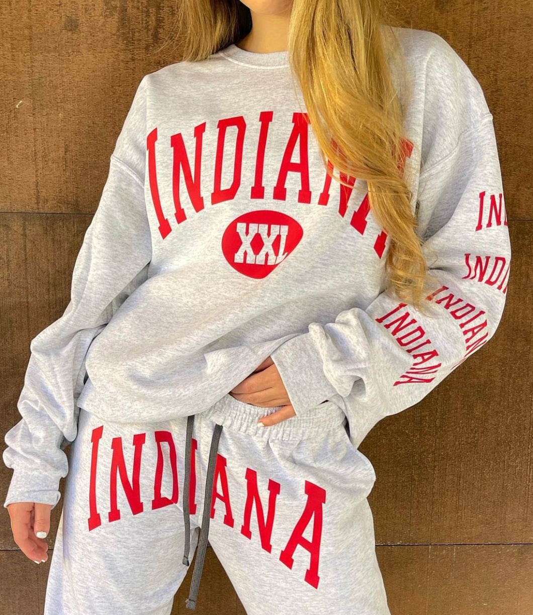 Custom college big front sweatshirt(can make for any school) matching sweatshirt sold separately