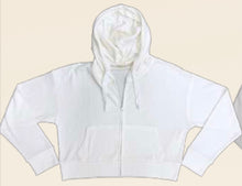 Load image into Gallery viewer, Vintage Havana white rib knit zip hoodie and tank, so soft!
