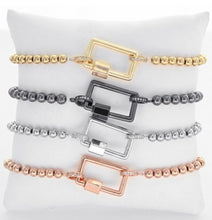 Load image into Gallery viewer, Carabiner stretch bracelet - Lisa’s Boutique
