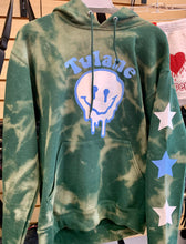 Load image into Gallery viewer, Custom college drip smiley star sleeve hoodie (can make for any school or camp)
