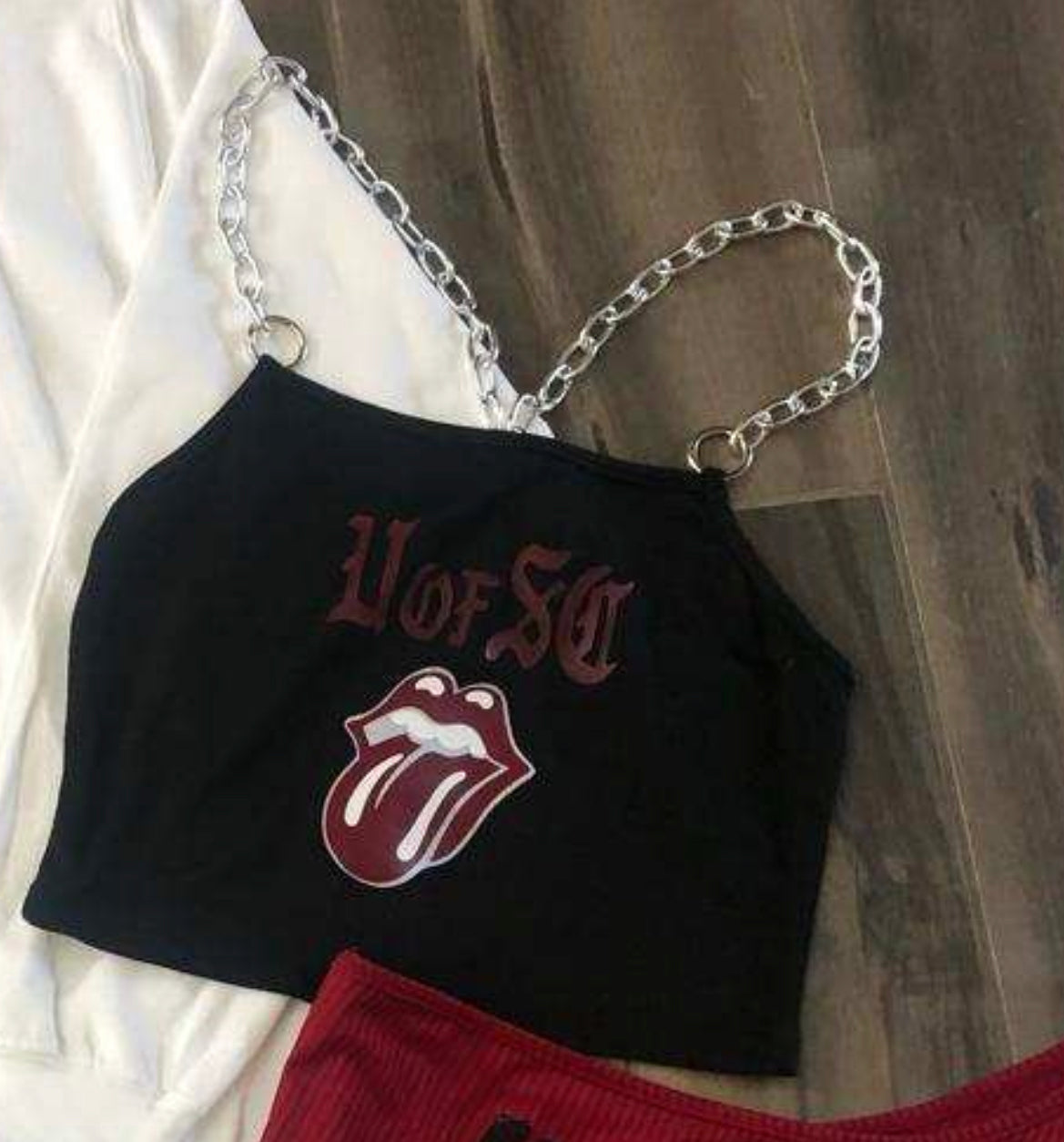 Custom college chain strap tank (can make for ANY school or sorority or camp) - Lisa’s Boutique