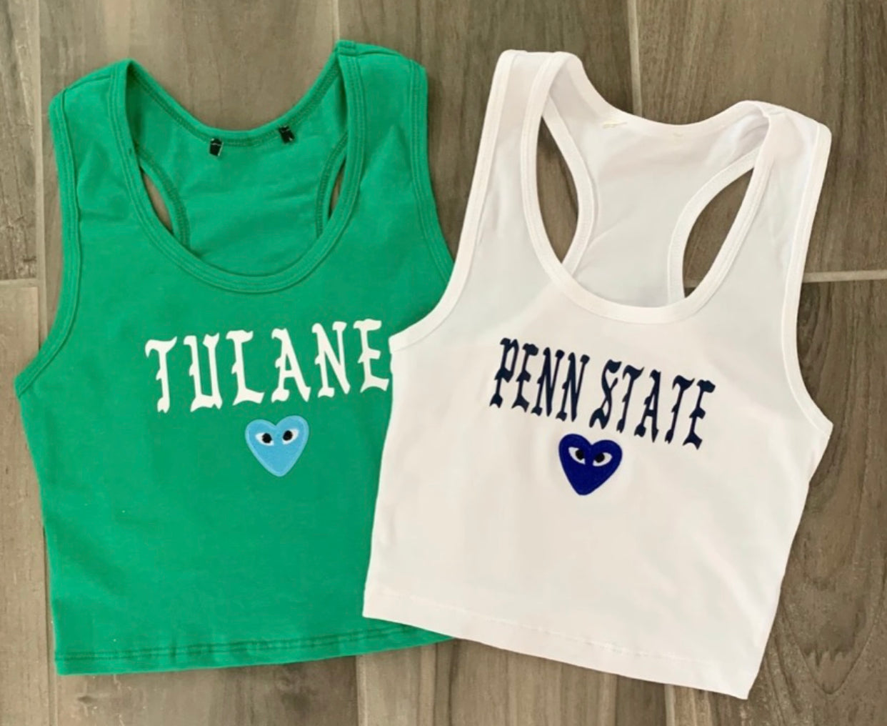 Custom college heart tank (can be made for ANY school or camp) - Lisa’s Boutique