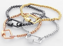 Load image into Gallery viewer, Carabiner stretch bracelet - Lisa’s Boutique
