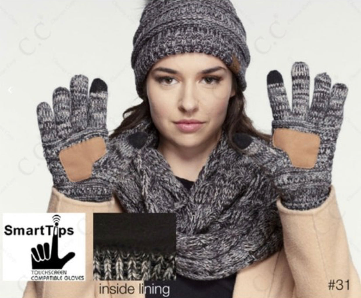 CC gloves with warm, soft lining