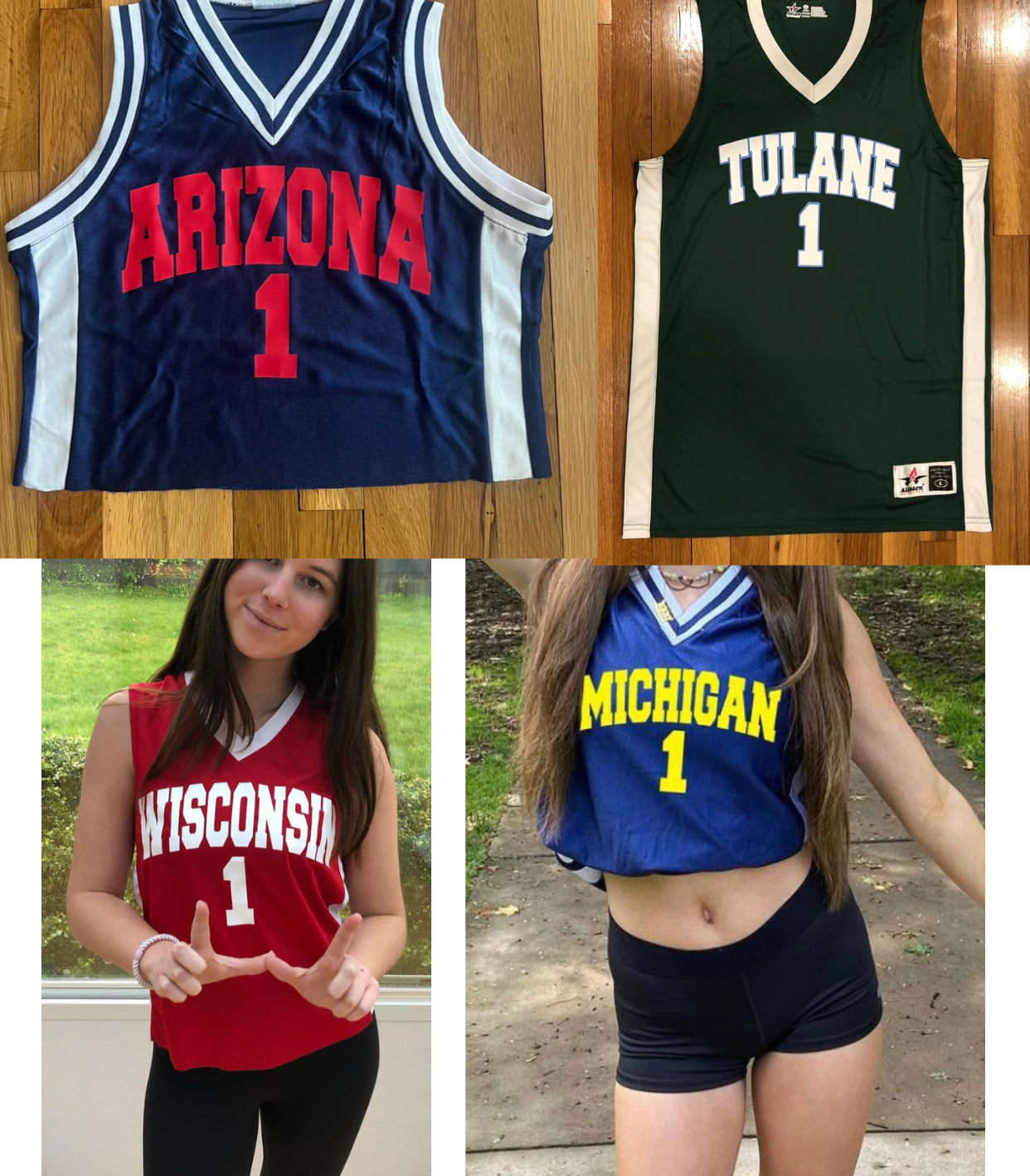 Custom jersey, available cropped or tunic length (can make for ANY school or camp)