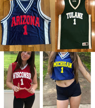 Load image into Gallery viewer, Custom jersey, available cropped or tunic length (can make for ANY school or camp)
