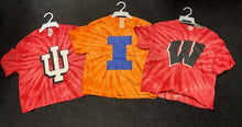 Load image into Gallery viewer, Custom college tie dye logo crop tee (can make for any school) - Lisa’s Boutique
